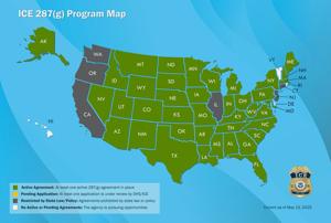 Law enforcement agencies in 40 states are partnering with ICE 287(g) program