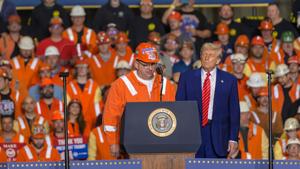 PHOTOS: Trump celebrates U.S. Steel merger in Pennsylvania