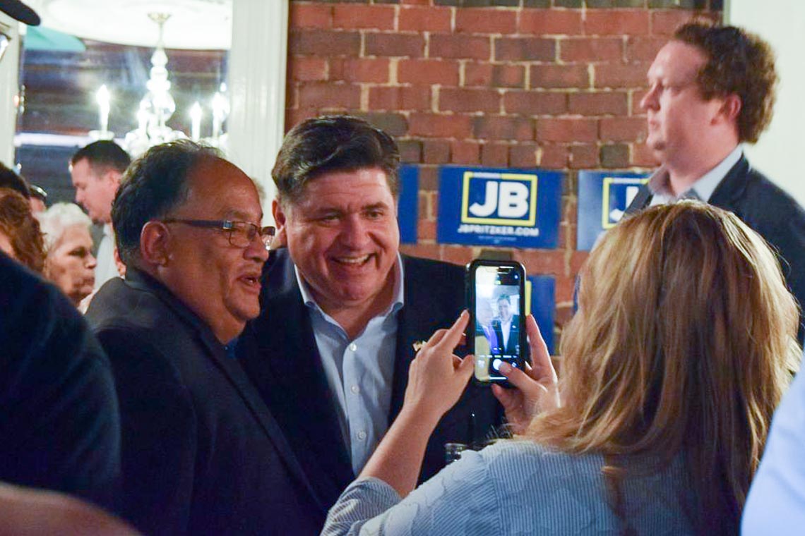 JB Pritzker and Mike Lopez