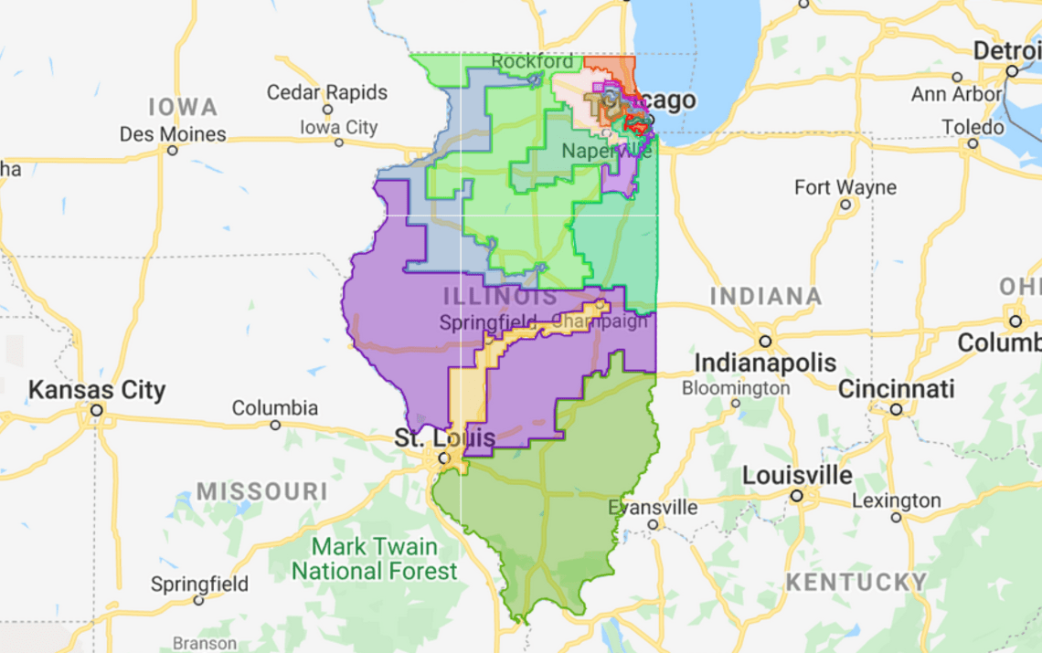 Illinois congressional district map